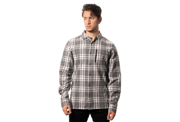 Amped Long Sleeve Flannel Shirt - Evolve Skateboards USA